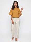 Briar Tee | Mustard Rosette Corsage