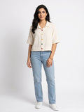 Fable Shirt | Cream Camp-Collar Double Gauze